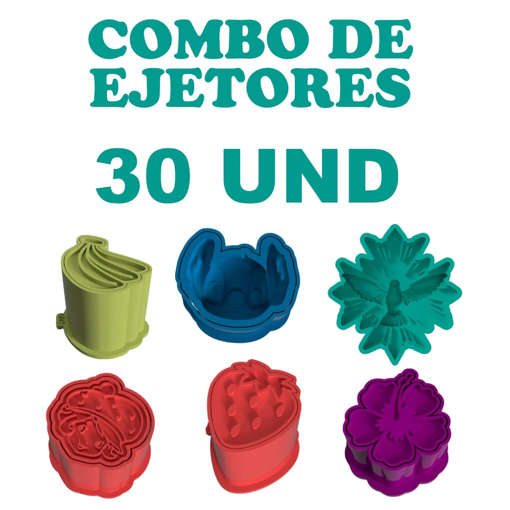 Kit Ejetores para Brigadeiro 3D – Monte seu Combo com 30 Modelos
