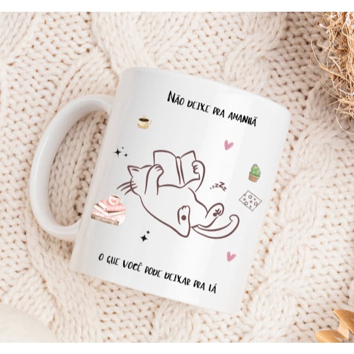 Caneca Gato Irônico - Para os amantes de gatos e humor - Caneca 325ml
