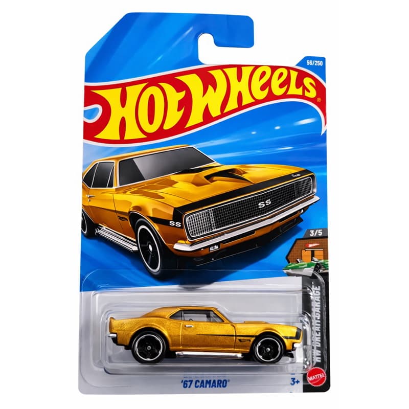 Carrinho Miniatura 67 Camaro Hot Wheels Dourado - Novo no Blister