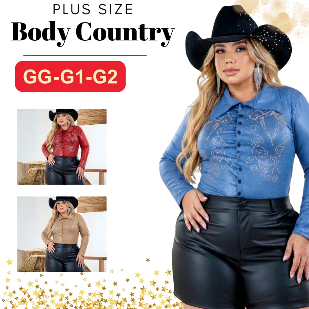 Body Country Rodeio Plus Size Strass Brilho Fazenda Sertanejo Ana Castela  Camisa Blusa Cavalo