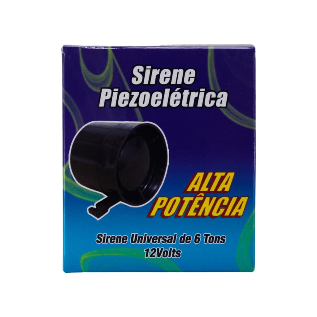 Sirene 6 Tons 12V ou Bivolt 12V/24V Automotiva Residencial Cerca Elétrica Caminhão Ré