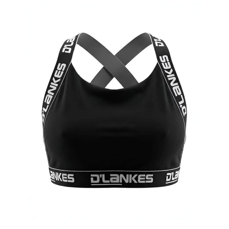 Top academia fitness de elástico reforçado treino