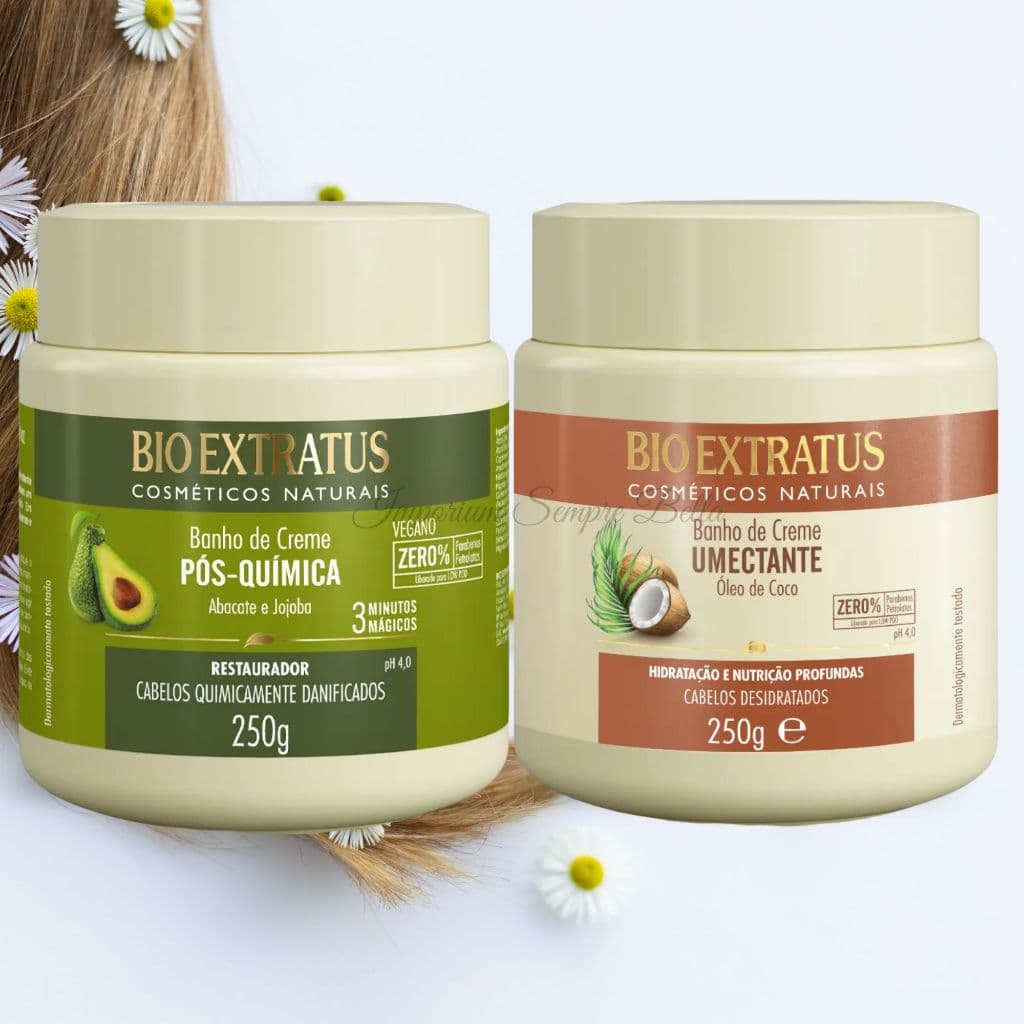 Kit Pós Química + Umectação Bio Extratus 250g Cada