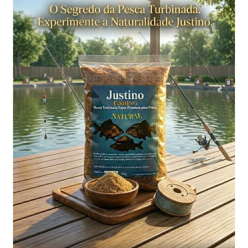 Massa de pesca turbinada Super Premium Natural ideal para Pacu Tambaqui Tilápia Alta Atratividade