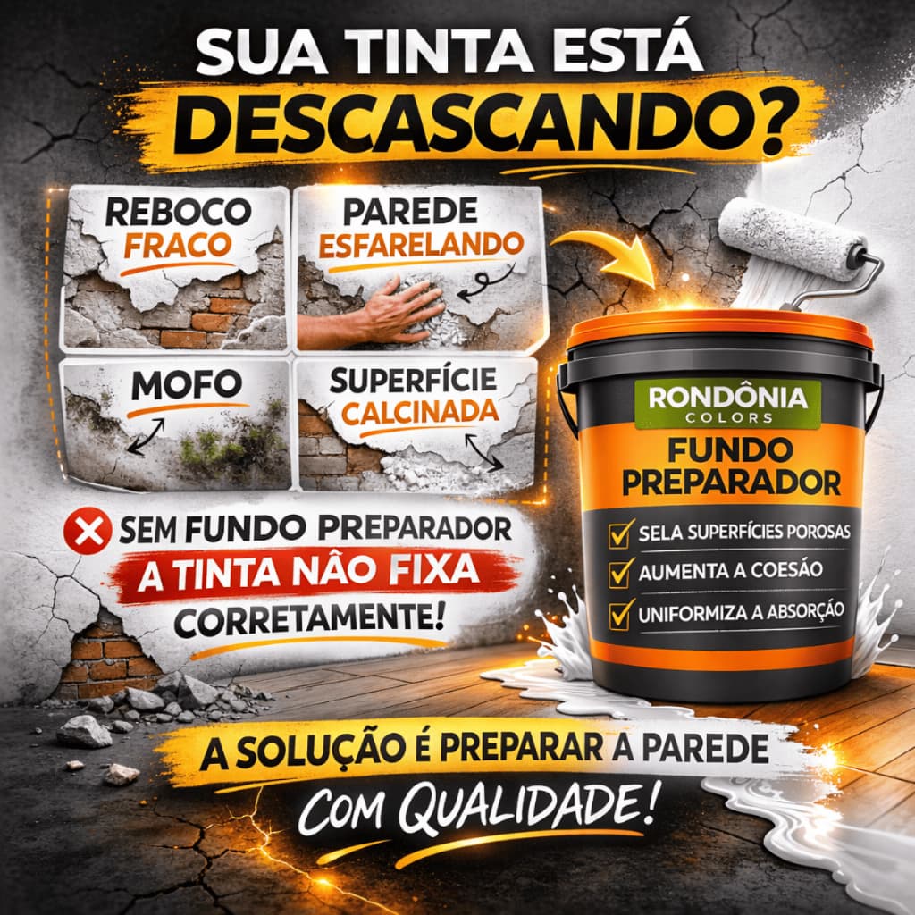 Fundo Preparador Paredes Descasca Preparador Tinta Primer Incolor Aderente 16/3,6L Premium
