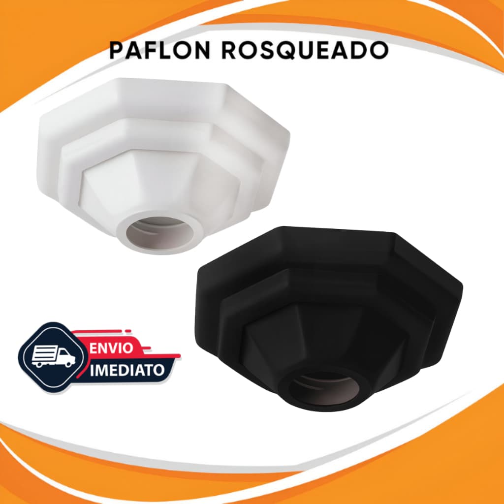 Luminária Plafon Sobrepor Plafonier de Teto Pirâmide 100W Bivolt Para Sala Quarto Banheiro Soquete E27 Branco Preto