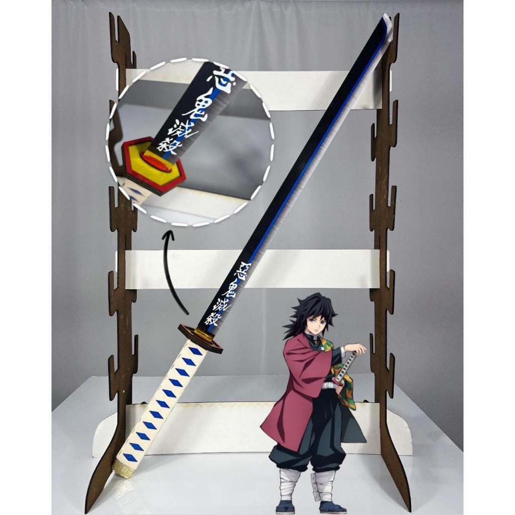 Replica da espada de demon slayer | espada para cosplay temática e colecionavel