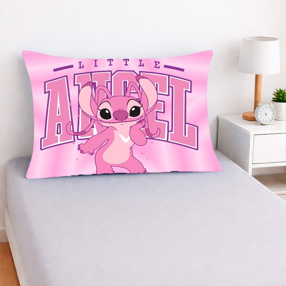Fronha Personagem Premium 50x70 – Estampa HD Alta Qualidade | Stitch |Corinthians | Hello Kitty | Capivara | princesas