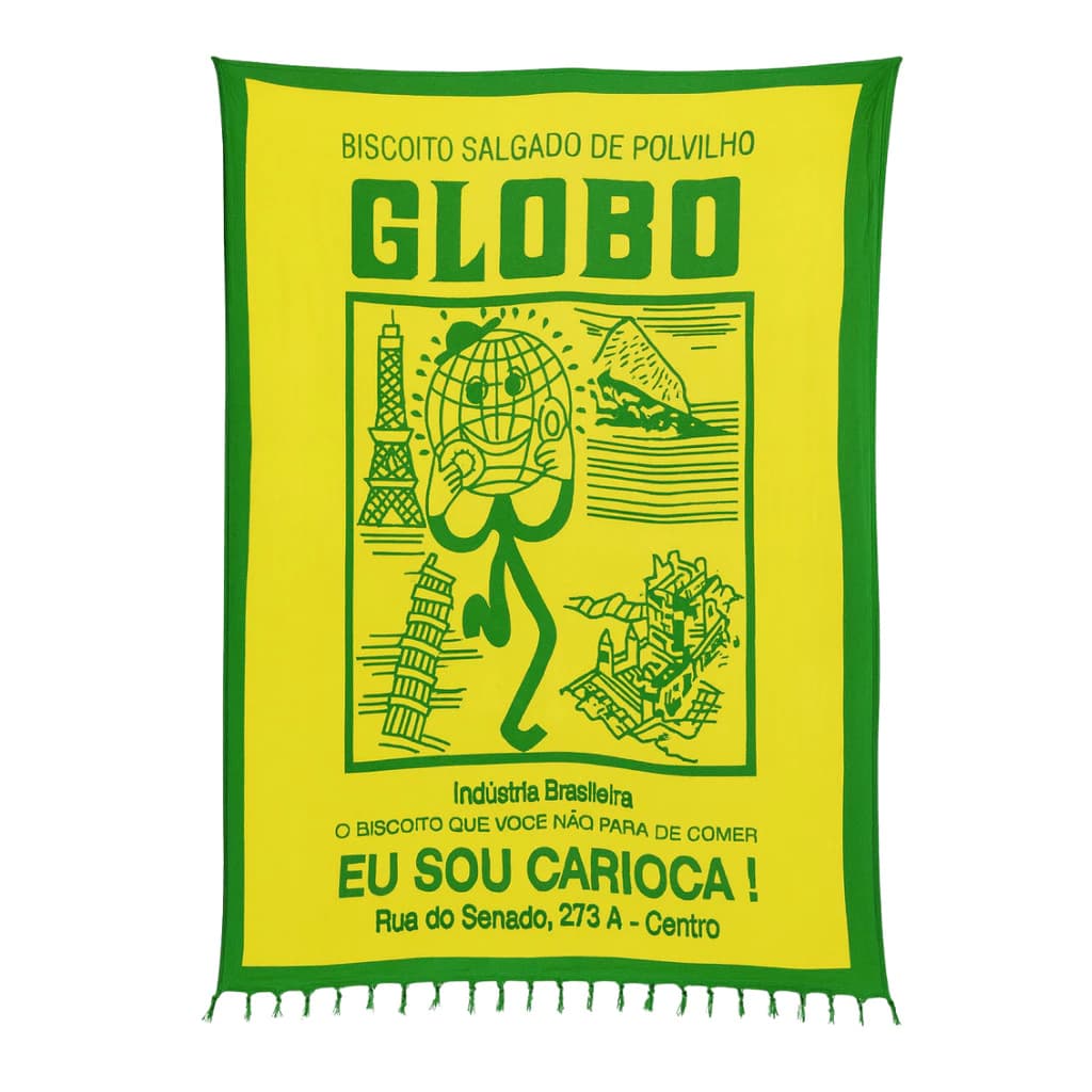 Canga Praia Biscoito Globo Polvilho Carioca Doce Salgado em Viscose ou Poliéster
