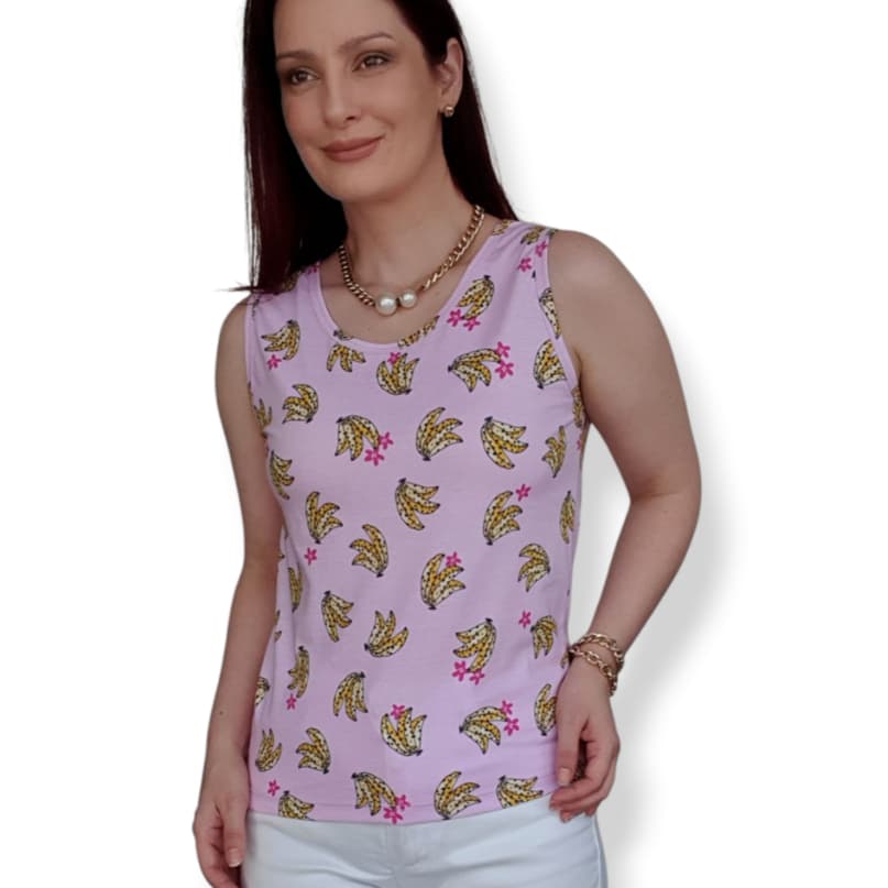 Regata SALDO Moda Feminina Ultimas Peças Verão Alça Larga Malha Algodão