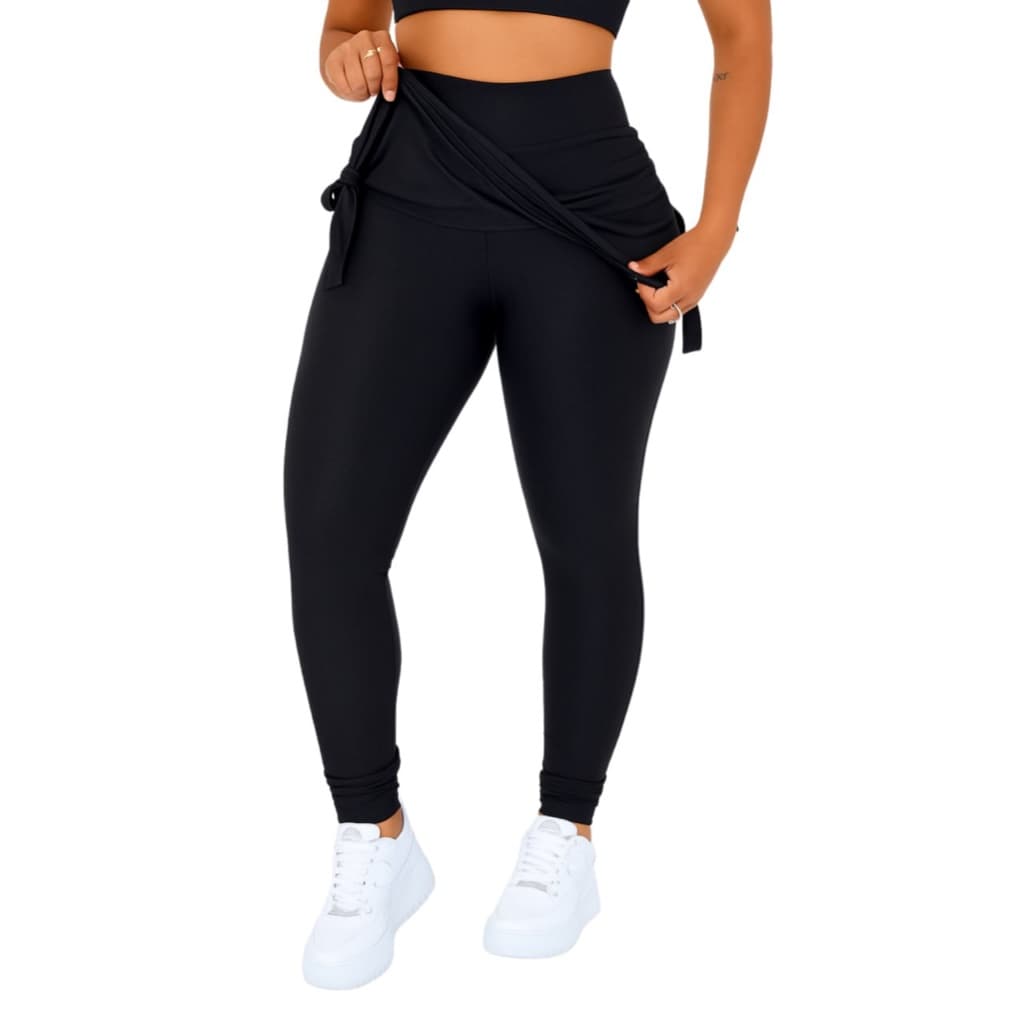 Calça legging feminina para academia saia leg repuxada legue saia tecido fresquinho Barata