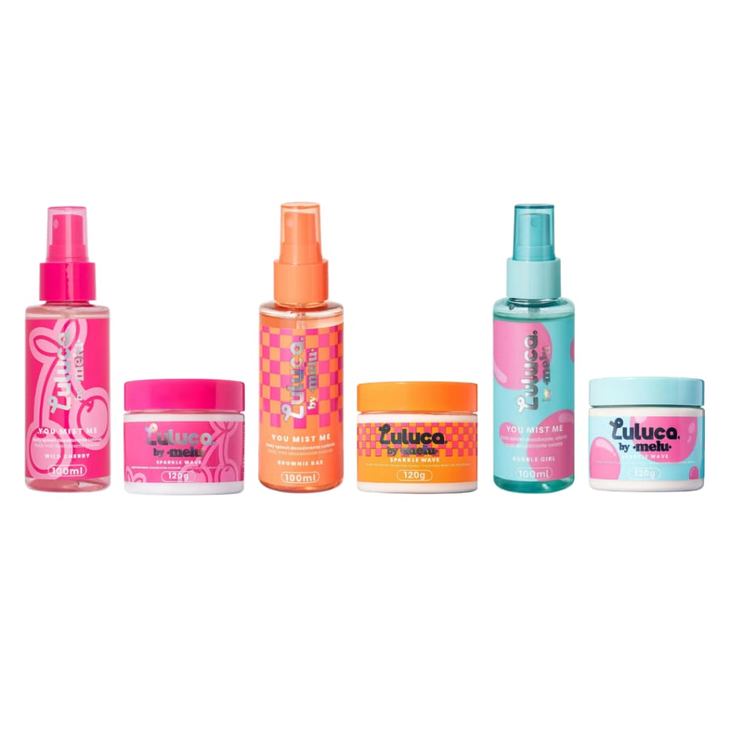 Kit Melu Ruby Rose Luluca Body Splash 100ml + Hidratante Corporal 120g