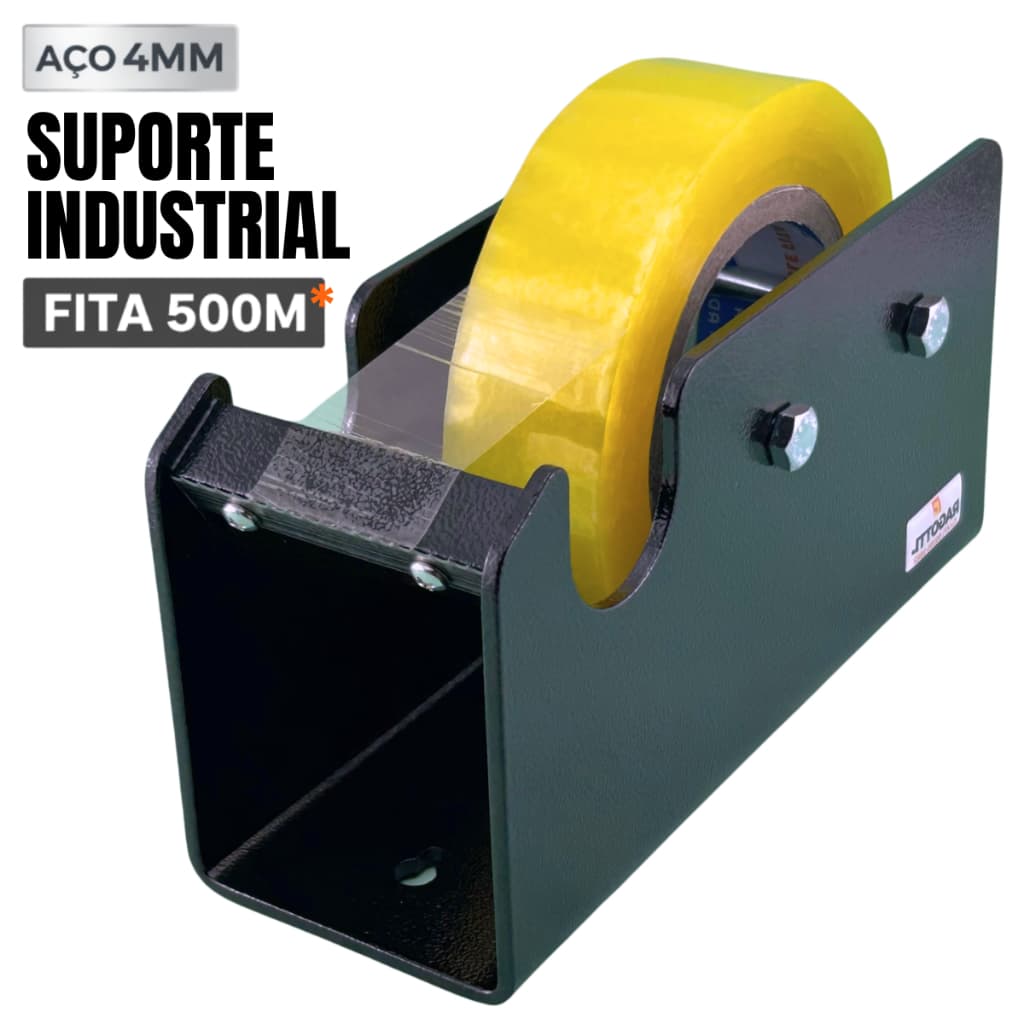 Suporte Dispenser Fita Adesiva 500m Industrial Reforcado