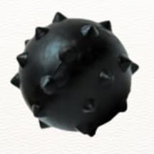 Bola Cravo Borracha para Cachorro Brinquedo Mordedor Resistente Pet Interativo Limpa Dente Bolinha