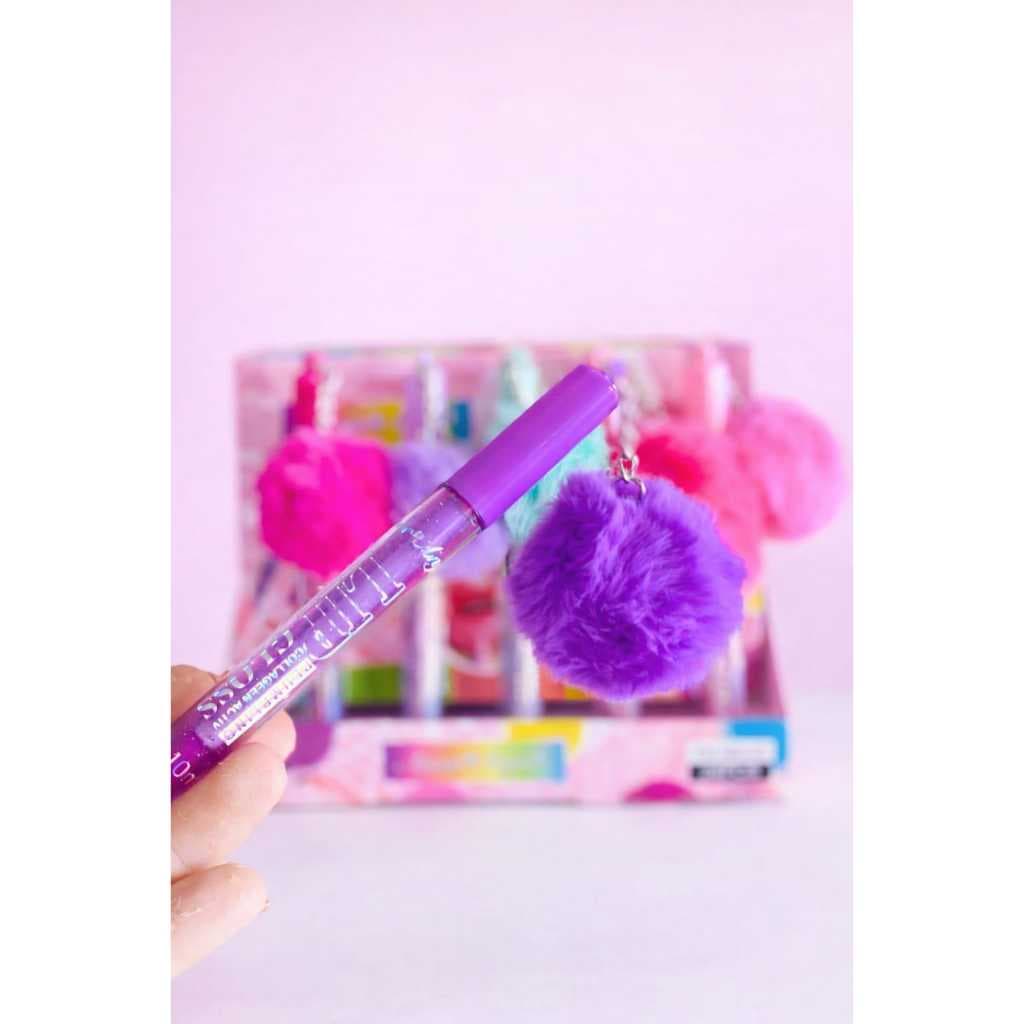 Amor Anjo - Lip Gloss Efeito Magico com Pompom
