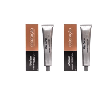Kit 2 Colorações Profissionais Vita Derm 60g • Óleo de Argan • Várias Cores