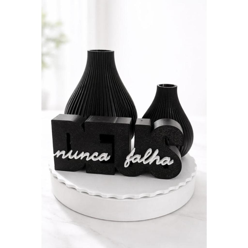 kit decoracao com letreiro