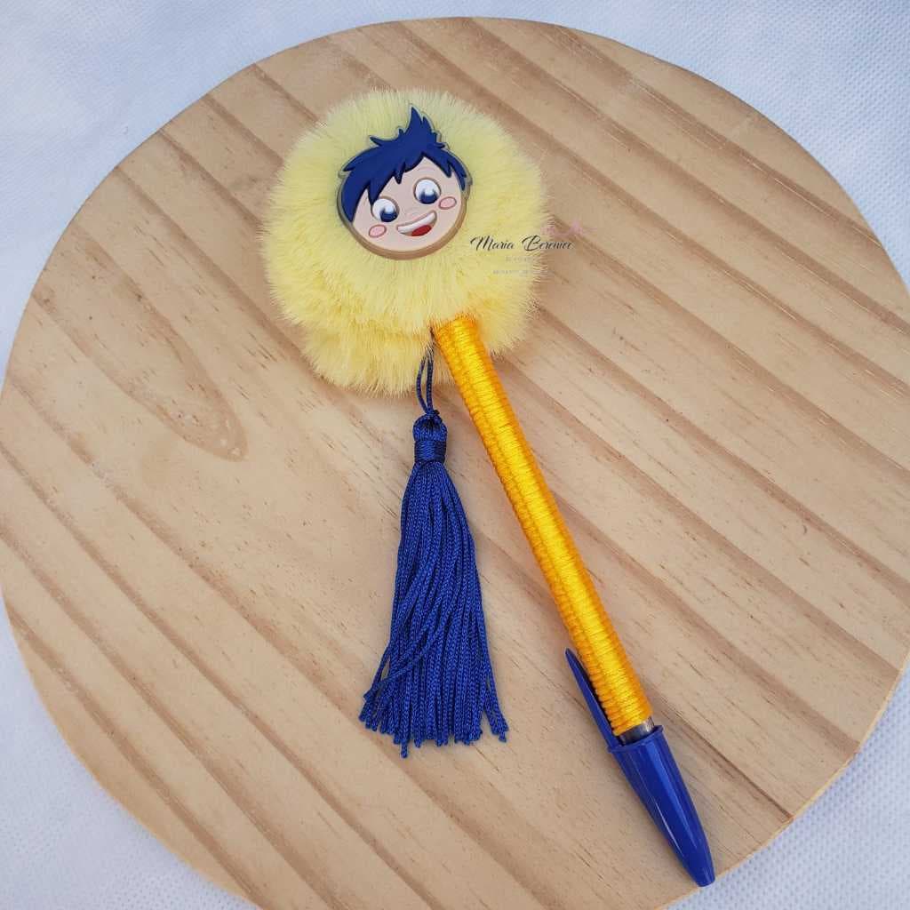 CANETA POMPOM EMOÇÕES - DIVERTIDAMENTE PAPELARIA FOFA