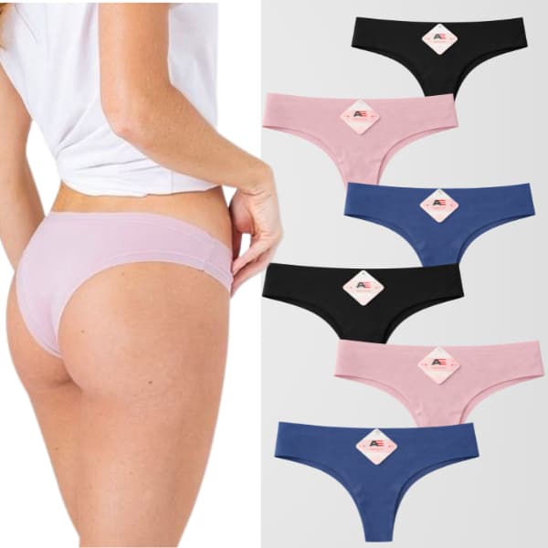 Kit Calcinhas Tanga Poliamida Sem Costura Premium