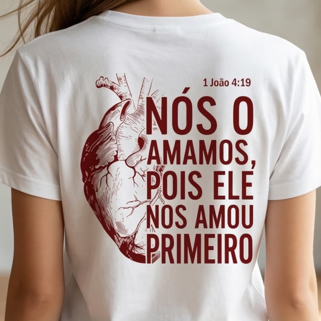 Camiseta Camisa Feminina Cristã Premium 100% Algodao