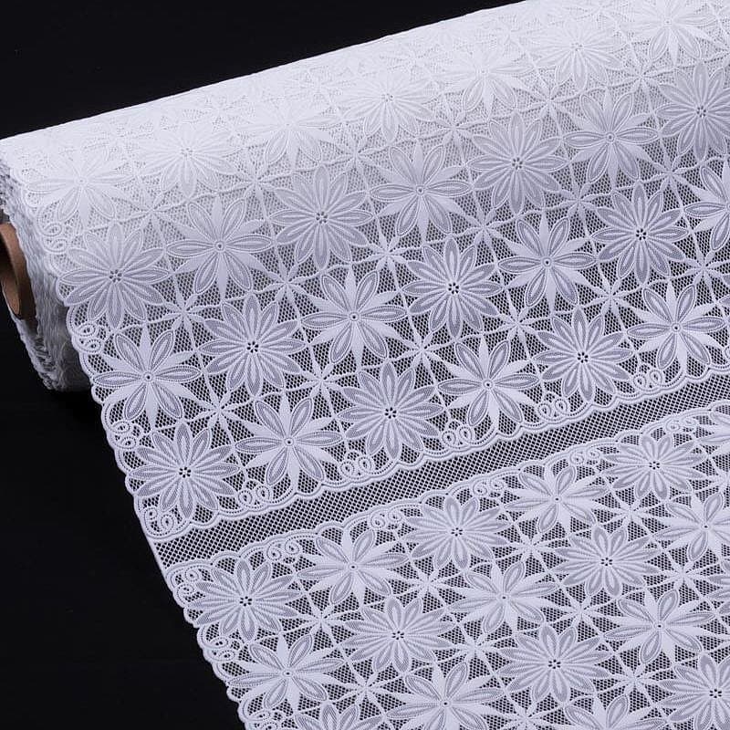 Kit Toalha de Geladeira Ondas Plástica PVC Lavável 53x35cm Rendada Serviço Americano Toalhinha