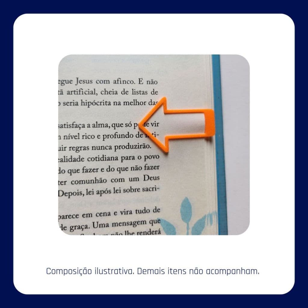 Marcador de Página Clip Colorido • Papelaria para Livro, Caderno e Planner • Kit 10 20 30 ou 50