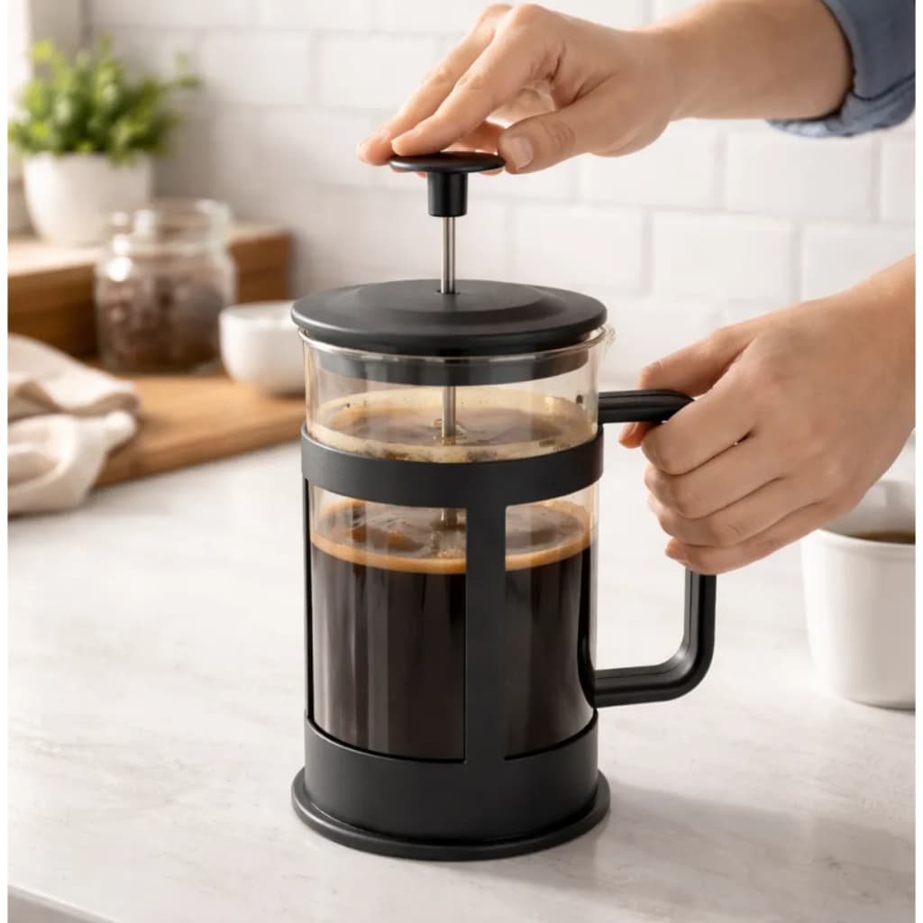 Cafeteira Prensa Francesa 300ml French Press Café Leite Manual Filtro Reutilizável Extrator Café