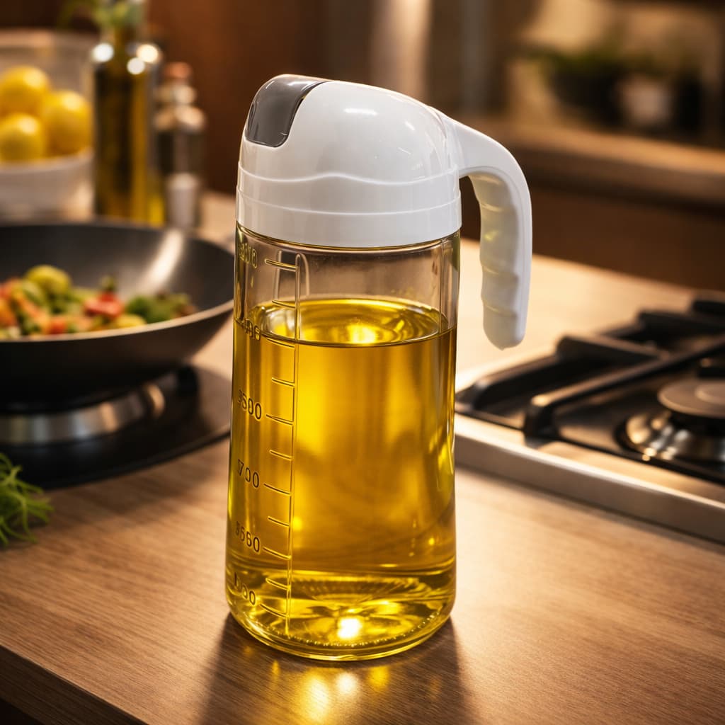 Dispenser de Azeite Óleo 630ml em Vidro com Bico Dosador Envio Rápido