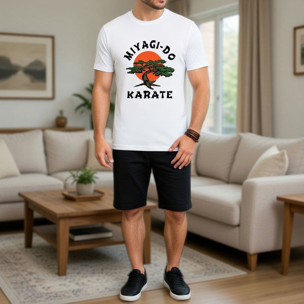 Camiseta Cobra Kai Karatê Artes Marciais Myagi Camisa Masculina