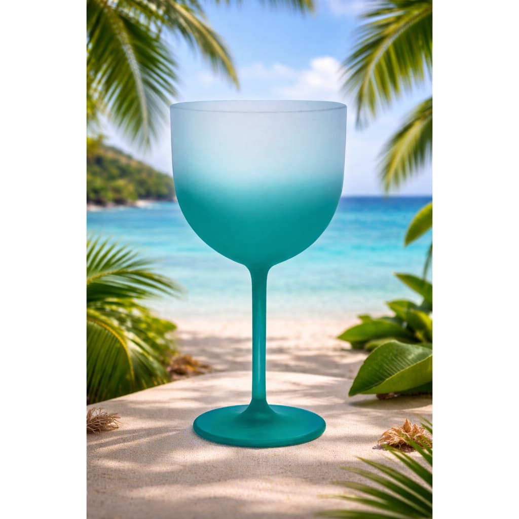 kit 6 Taça de Gin Degradê 580ml - Acrílico Festas Drinks