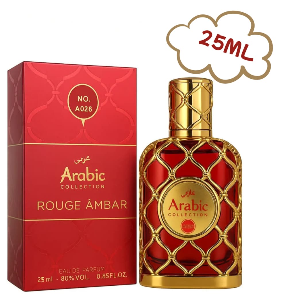 Perfume Miniatura Arabic Collection A026 Amber Rouge Feminino 25ml EDP