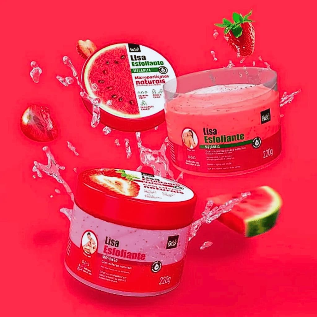 Lisa Esfoliante Corporal BioSoft Frutas 300g | Escolha o Seu