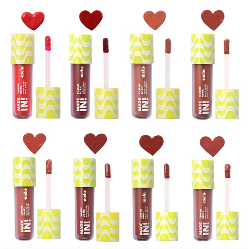 Batom Líquido Matte Charme Do Rio Made In! Melu Ruby Rose
