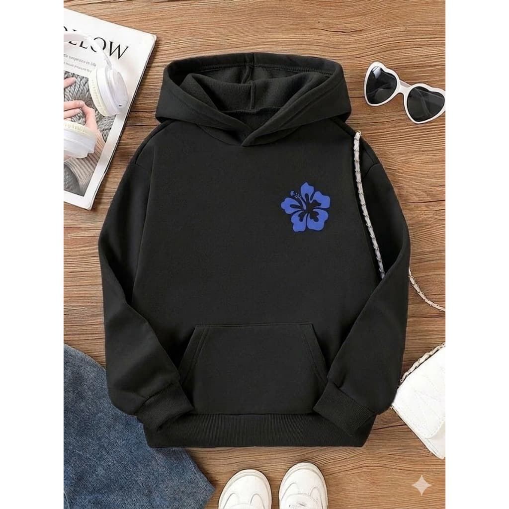 Moletom Canguru Faith Over Fear Blusa De Frio Com Capuz E Bolso Algodão Macio Minimalista