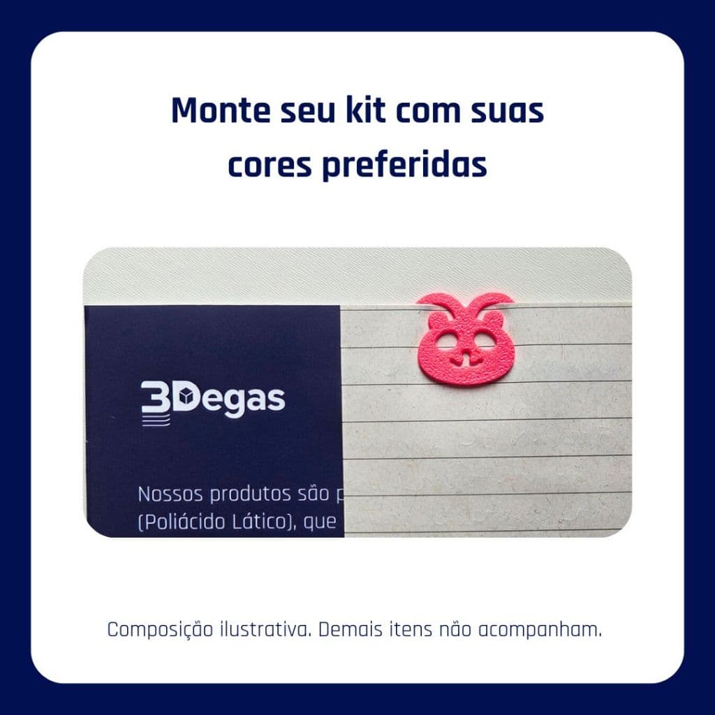 Clip Panda para Organização de Documentos • Papelaria Criativa • Kit 10 20 30 ou 50