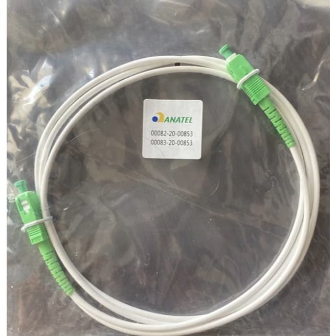 2 Cordão Fibra Óptica Patch Cord Conector Sc-apc 1,5m