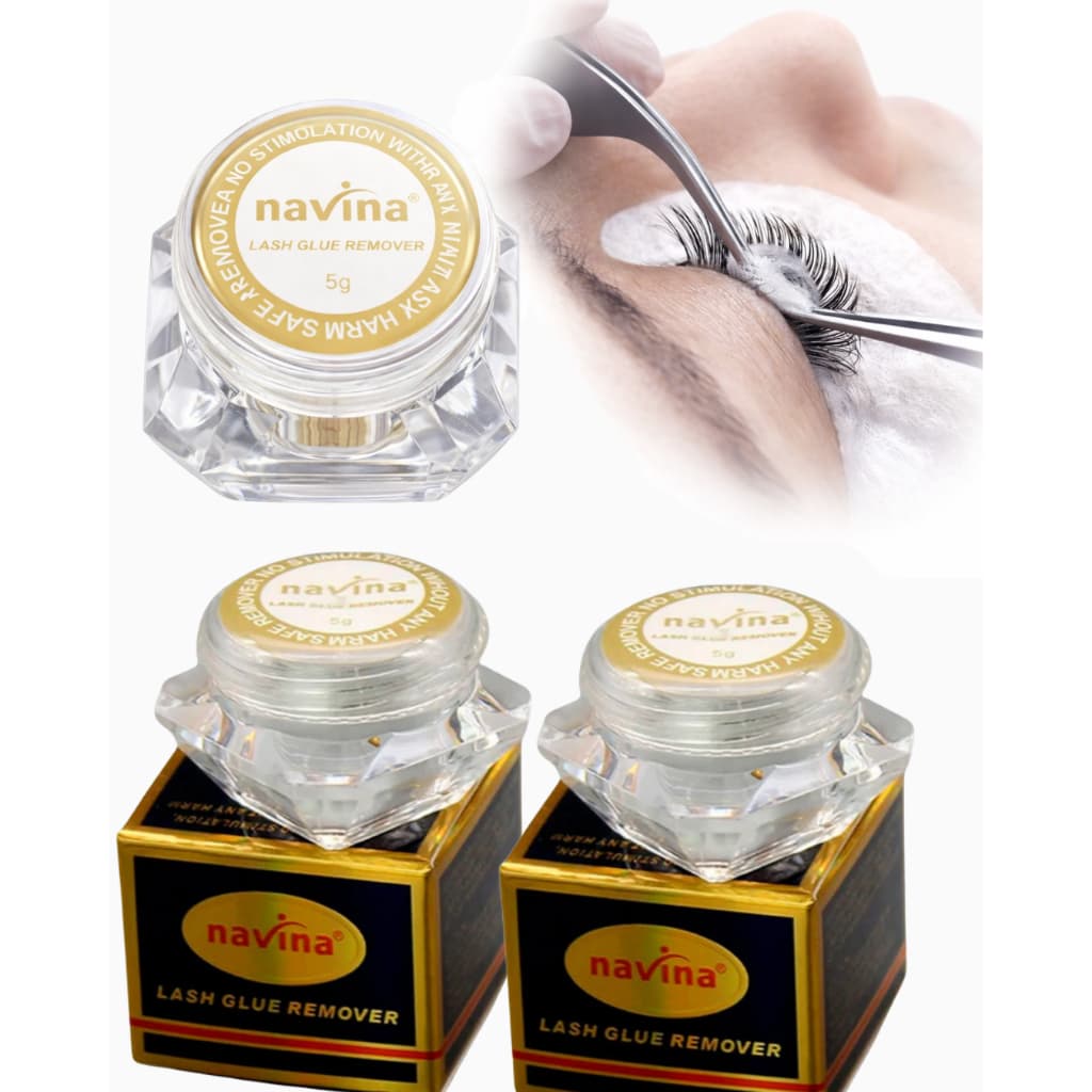 Removedor de Cola para Extensão de Cílios Navina 5g – Dissolve Cola Rápido | Gel Profissional Lash Designer