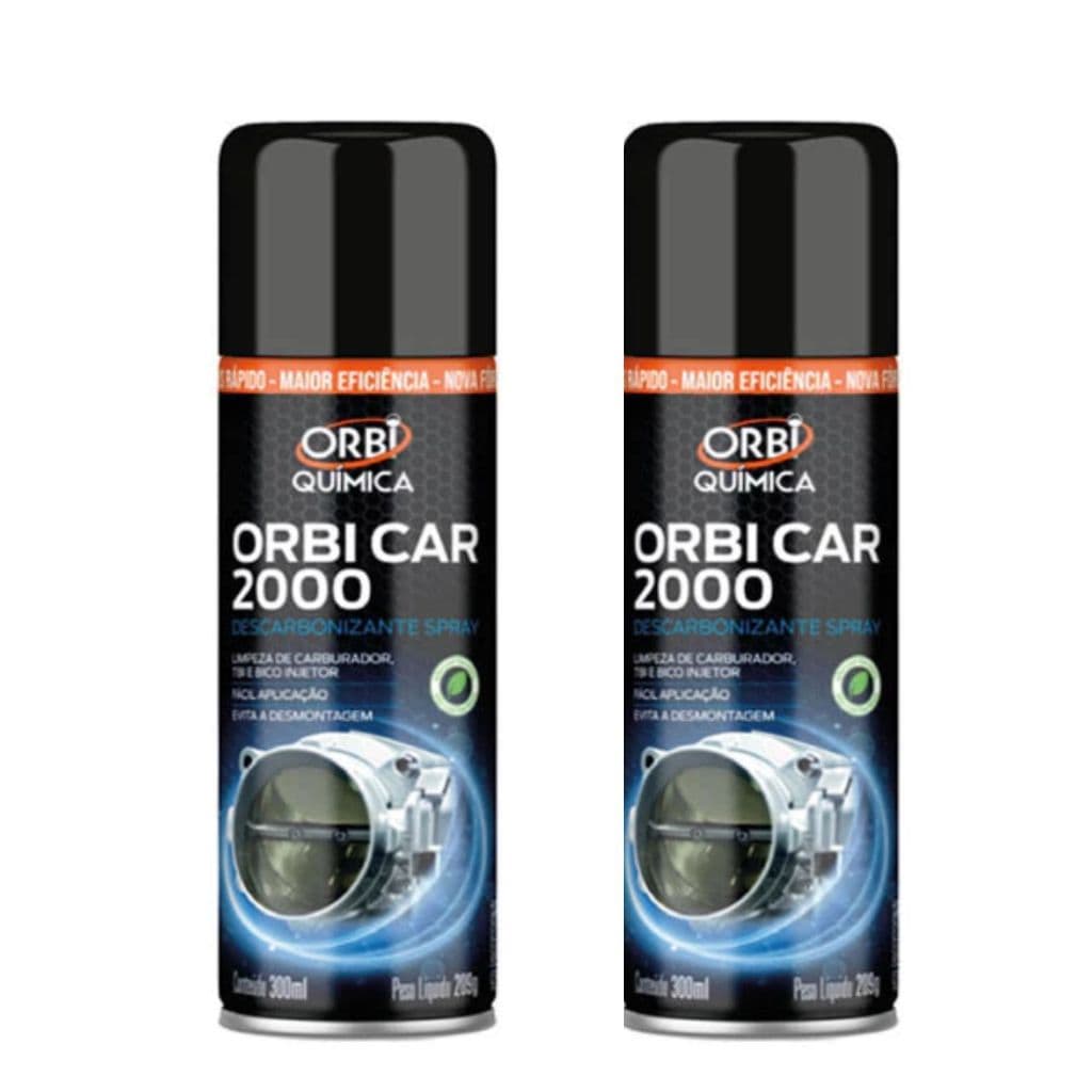 Kit 2 Descarbonizante Orbi Car 2000 - Limpeza de Carburador TBI Bico Injetor 300ml