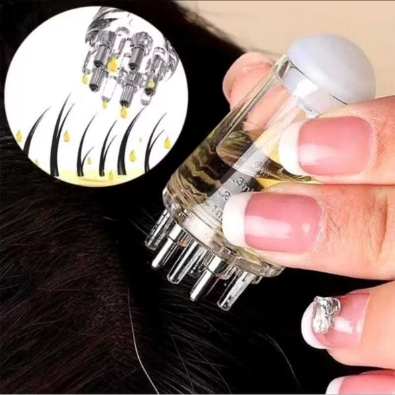 Aplicador de óleo capilar, aplicador para couro cabeludo, óleo para cabelo, massageador de cabelo, aplicador de sérum