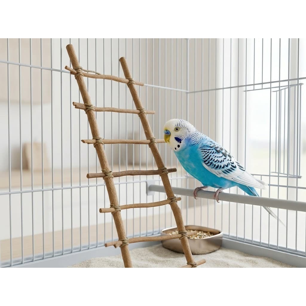 Escada Interativa Brinquedo Educativo para Aves, Papagaio, Periquitos, Calopsitas BGG0181