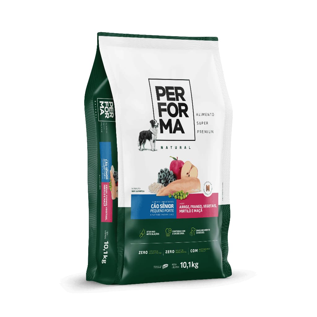 Ração Performa Natural Cães Sênior Pequeno Porte 10,1kg Super Premium