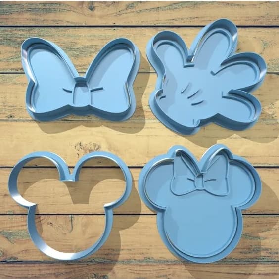 Cortadores de Biscoito Mickey e Minnie
