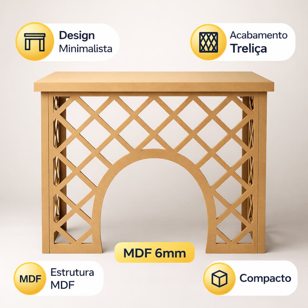 Mesa Trabalhada Para Aniversarios Mdf Cru