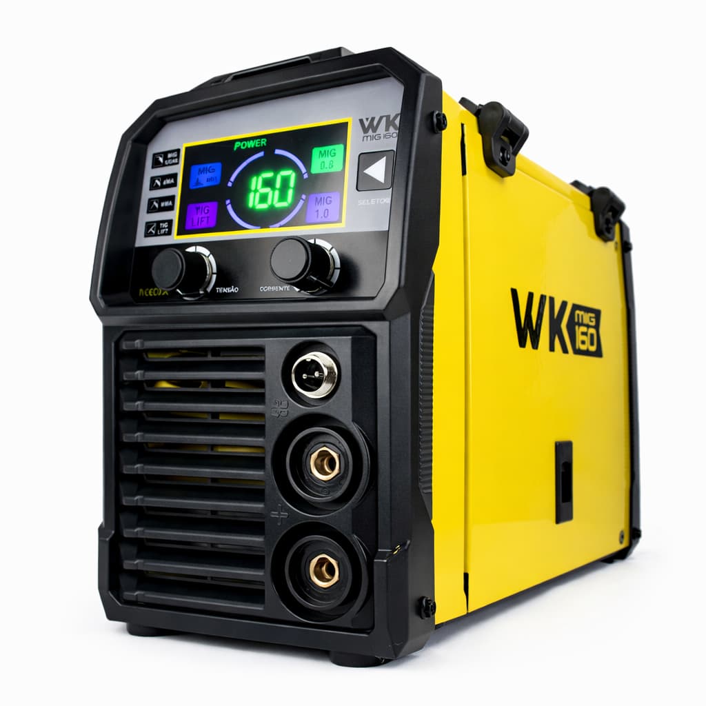 Máquina de Solda Multiprocesso WK MIG 160A Bivolt MIG MMA TIG LIFT - Pró Euro