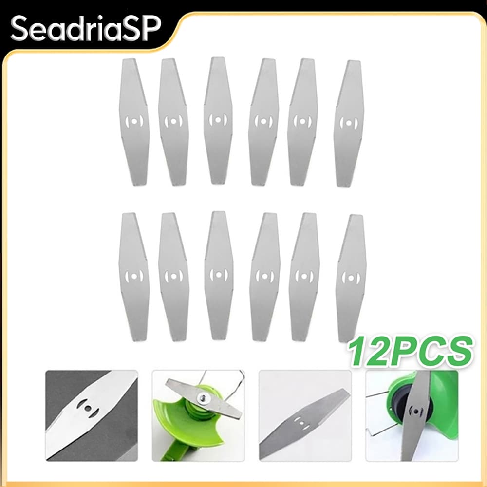 Kit 12 Peças Lâminas De Cortador De Grama Aparador De Bermas