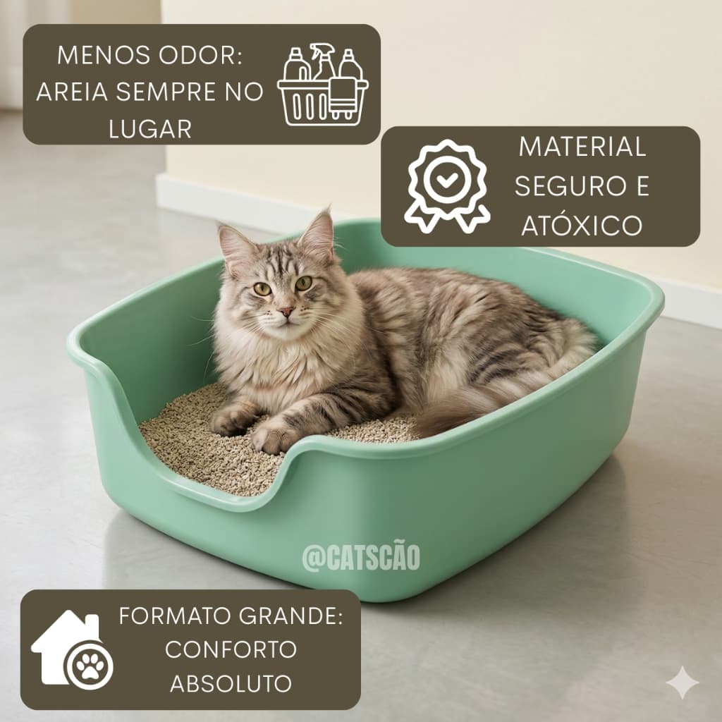 Caixa de Areia para Gatos Alvorada - Bandeja Big.