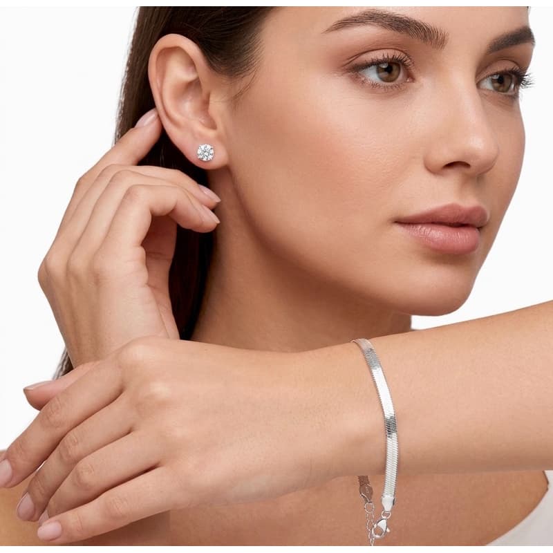 Pulseira + Brinco Prata 925