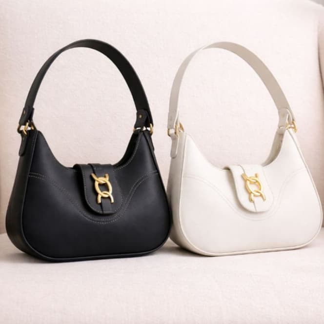 Bolsas Feminina Kit 2 Unidade Bolsa De Ombro Meia Lua Elegante Versatil Varias Cores