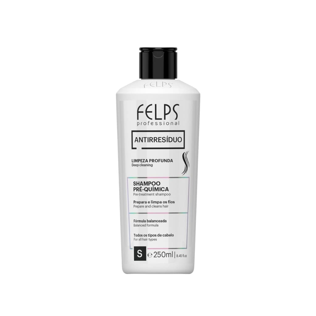 Shampoo Antirresíduo Felps Professional 250ml Limpeza Profunda Capilar