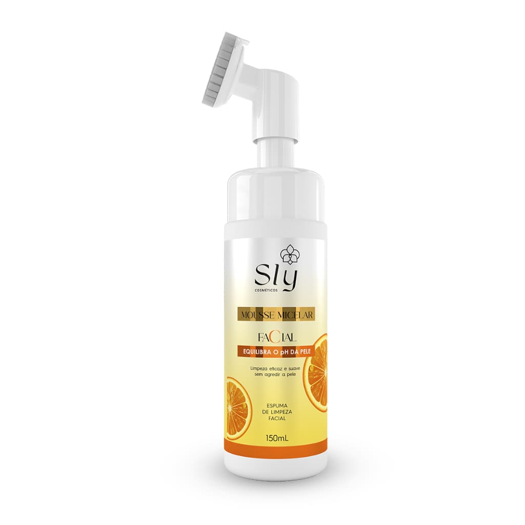Mousse Micelar Facial Vitamina C Pure Nature Limpeza Suave Com Pró Vitamina B5 150ml